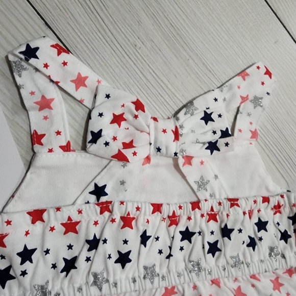 Carter's 2 piece short and tank top Red white and blue outfit Size 3MO NWT - Picture 2 of 14